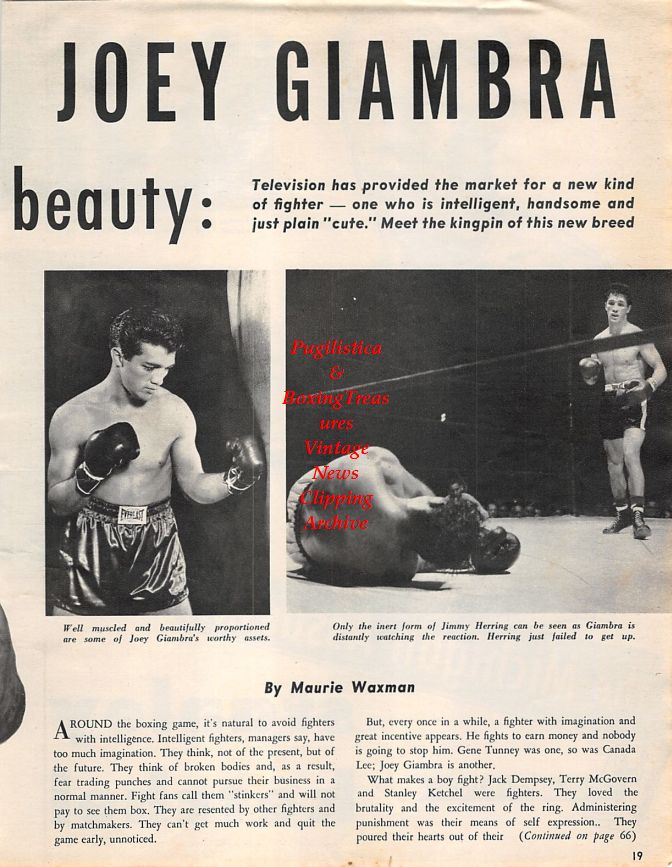 Boxing News Clipping #1363 - Stanley Ketchel, Joey Giambra, Jimmy Herring