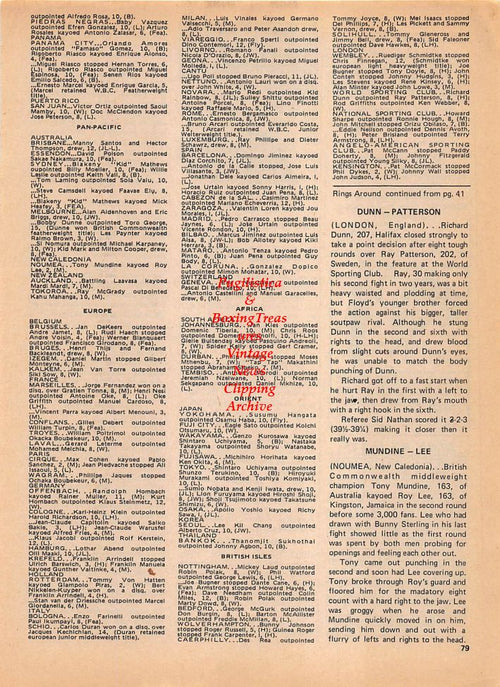 Boxing News Clipping #137 - Ben Villaflor vs. Jimmy Robertson