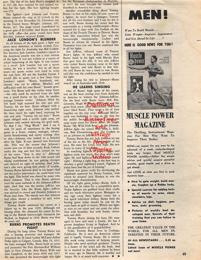 Boxing News Clipping #1373 - Mike Scanlon and Joey Giambra