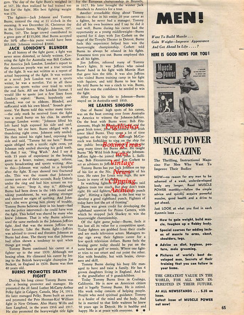 Boxing News Clipping #1373 - Mike Scanlon and Joey Giambra