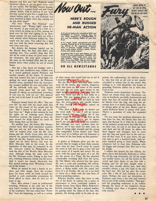 Boxing News Clipping #1375 - Cartoon by Stanley Weston with Gene Tunney, Joe Louis, Ray Robinson vs. Randy Turpin, Benny Leonard vs. Lew Tendler