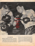 Boxing News Clipping #1378 - Alex Miteff vs. Willi Besmanoff, Tiger Jones vs. Gene Fullmer, Felix Chiocca vs. Tony DeCola, Karl Heinz Bick tragic bout