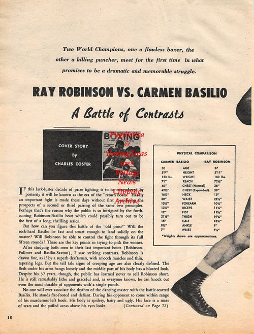 Boxing News Clipping #1382 - Al Singer vs. Tony Canzoneri
