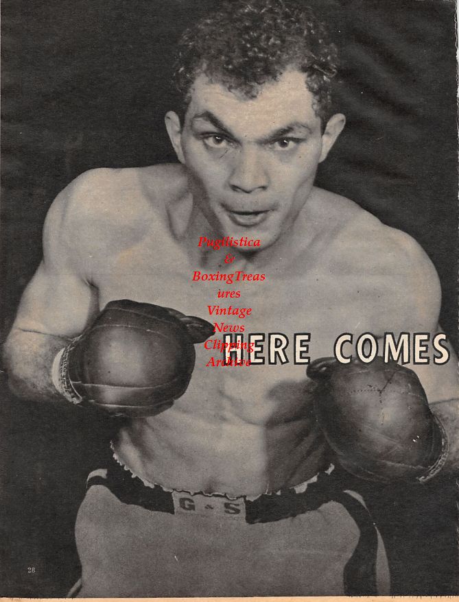 Boxing News Clipping #1387 - Benny Leonard and Joe Gans, Carlos Ortiz