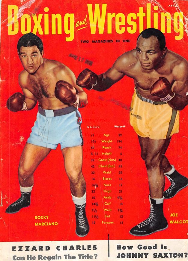 Boxing News Clipping #1393 - Rocky Marciano and Jersey Joe Walcott