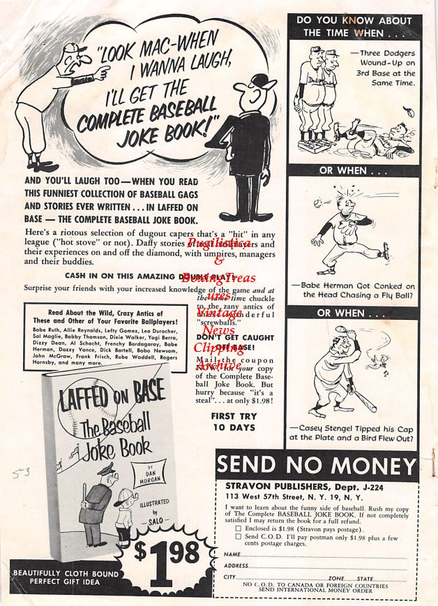 Boxing News Clipping #1393 - Rocky Marciano and Jersey Joe Walcott
