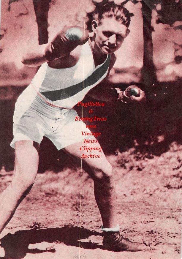 Boxing News Clipping #1399 - Billy Miske pin-up, Ezzard Charles pin-up