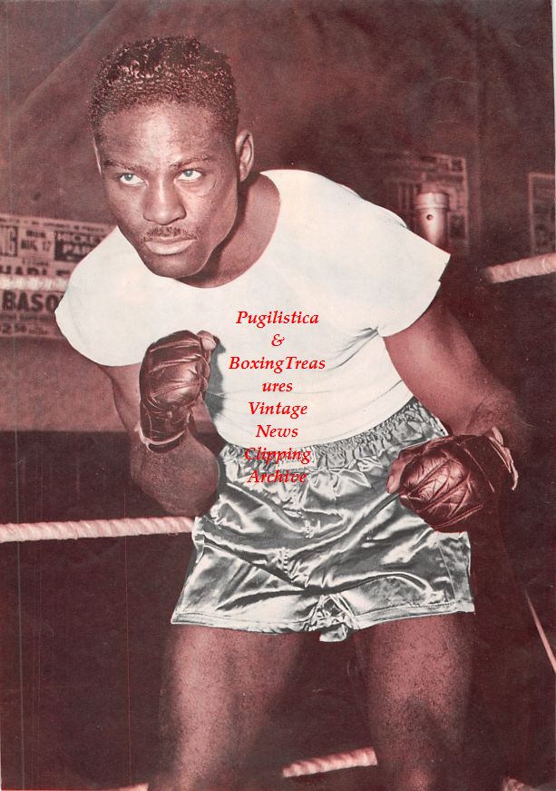 Boxing News Clipping #1399 - Billy Miske pin-up, Ezzard Charles pin-up
