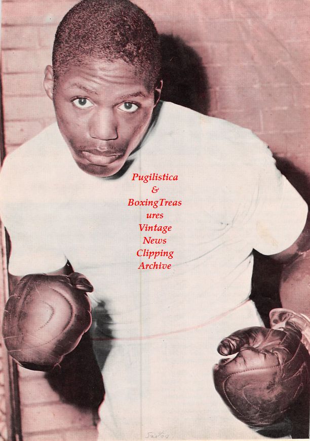 Boxing News Clipping #1403 - Johnny Saxton, Virgil Akins, Joe Miceli, Lester Felton, Tony Pellone