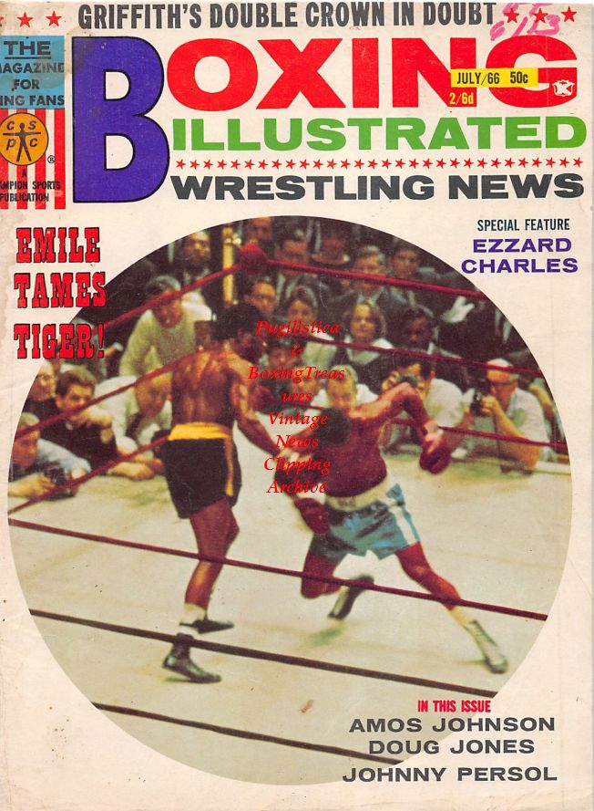Boxing News Clipping #1410 - Henry Armstrong vs. Lou Ambers, Emile Griffith vs. Dick Tiger