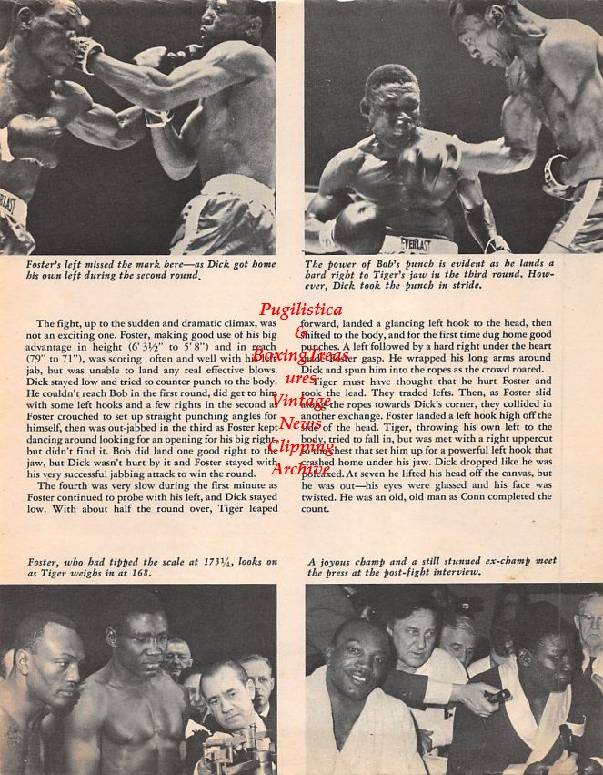 Boxing News Clipping #1437 - Bob Foster vs. Dick Tiger