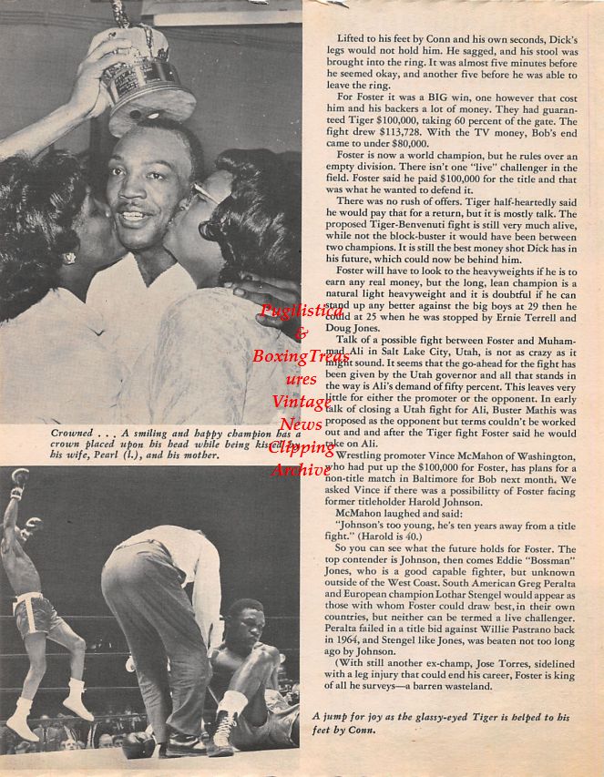 Boxing News Clipping #1437 - Bob Foster vs. Dick Tiger