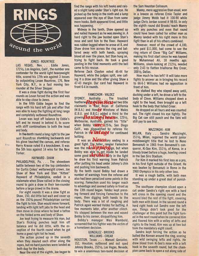Boxing News Clipping #1444 - Gorilla Jones, Tiger Flowers