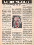 Boxing News Clipping #1454 - Roy Welensky, Reg Gutteridge, Ralph Charles, Jimmy Anderson, John Stacey