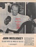 Boxing News Clipping #1456 - John McCluskey, Morton Lewis, Ted Kid Lewis, Terry Lawless, Mike Barrett, Bobby Diamond, Harry Gibbs and others