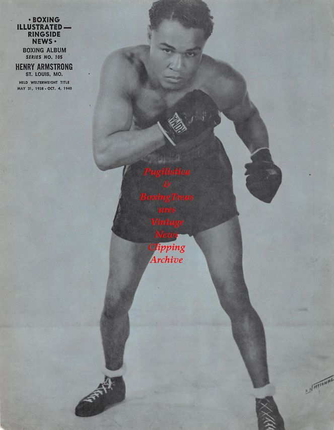 Boxing News Clipping #1460 - Henry Armstrong pin-up