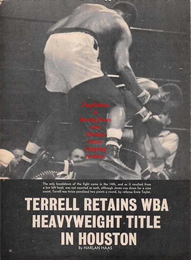Boxing News Clipping #1466 - Ernie Terrell vs. Doug Jones