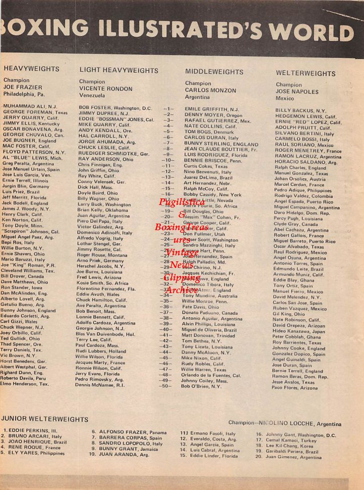 Boxing News Clipping #147 - Muhammad Ali vs. Jimmy Ellis fight film ad