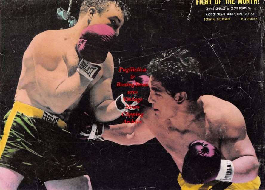 Boxing News Clipping #1486 - George Chuvalo vs. Oscar Bonavena, Dick Tiger