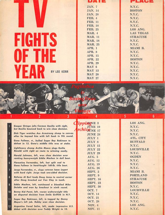 Boxing News Clipping #1493 - Pone Kingpetch, Pascual Perez, Sadao Yaoita, Salvatore Burunni, Brian Cartwright