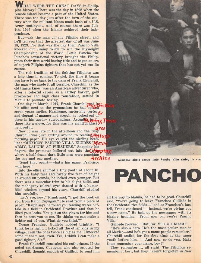 Boxing News Clipping #1500 - Max Baer vs. Max Schmeling, Pancho Villa