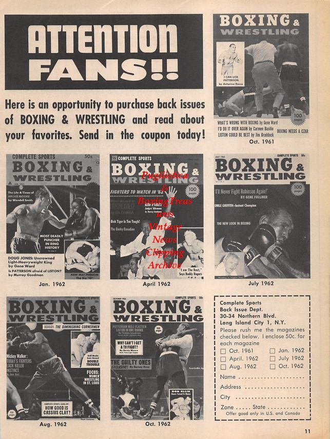 Boxing News Clipping #1505 - Kid Gavilan, Johnny Bratton
