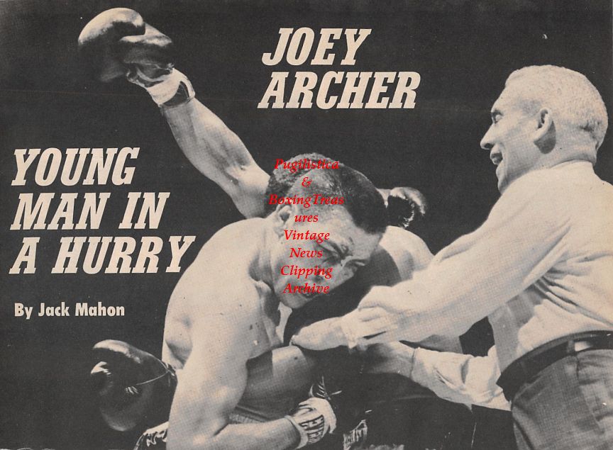 Boxing News Clipping #1513 - Joey Archer, Tony Zale vs. Rocky Graziano