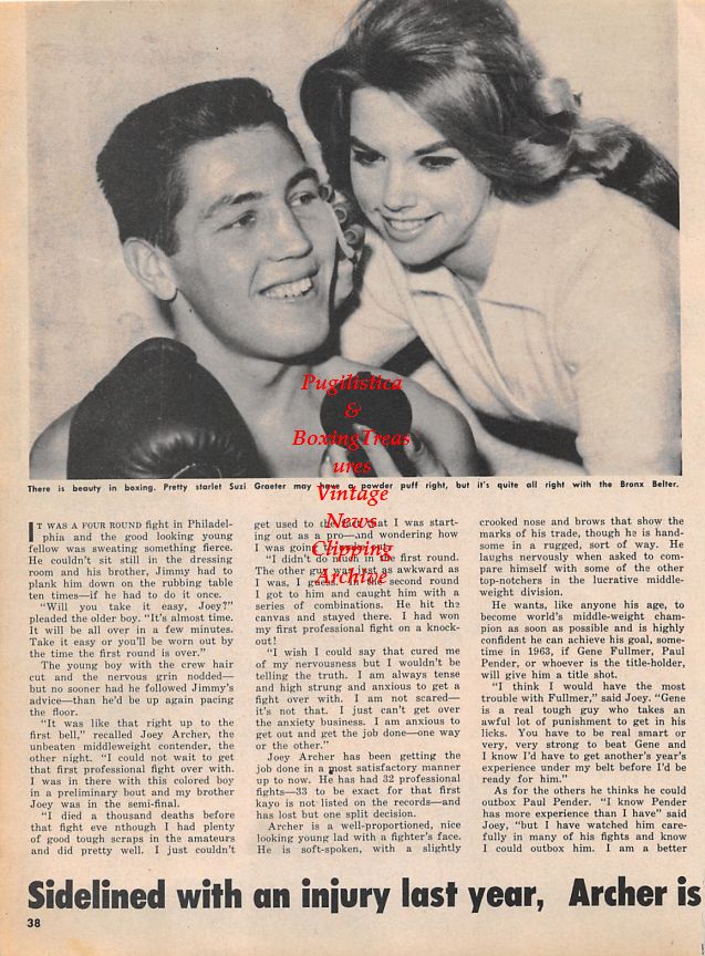 Boxing News Clipping #1514 - Joey Archer