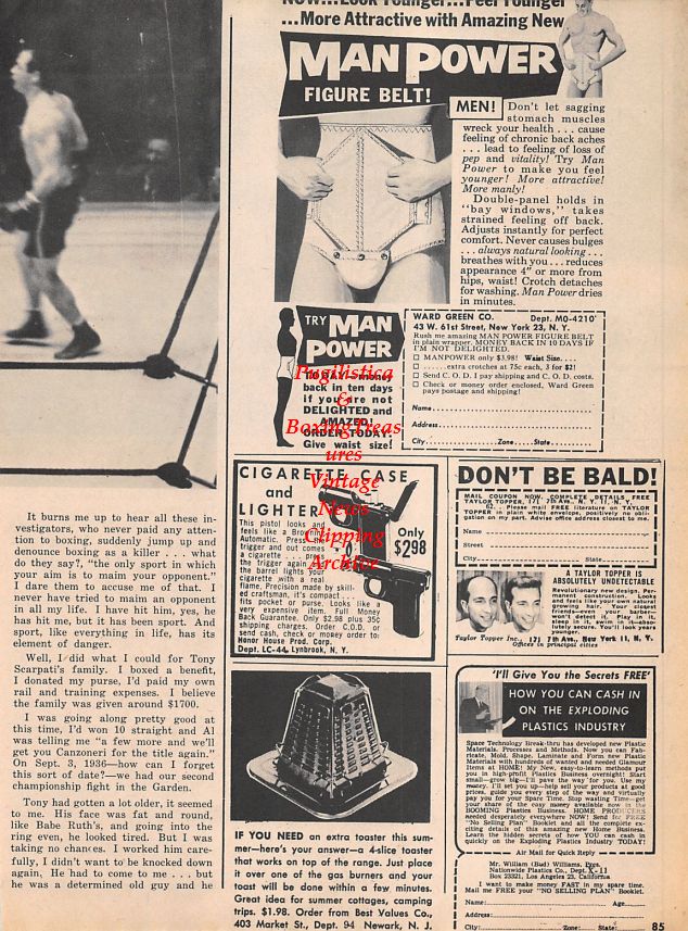 Boxing News Clipping #1524 - Lou Ambers vs. Lew Jenkins