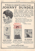 Boxing News Clipping #1535 - Johnny Dundee, Augie Ratner, Harry Mason, Jim Sigmund