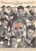 Boxing News Clipping #1539 - Anthony Downey, Jock Malone, Young Dencio, Jack Delaney, Ray Miller, Basil Galiano, Jimmy Finley, Ed Garvey, Martin Burke, Mike Chicago, Phil McGraw, Bud Taylor, Lew Paluso, Kid Wagner, Pete Sarmiento, Emil Paluso and Others