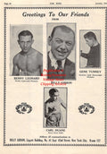Boxing News Clipping #1542 - Benny Leonard, Billy Gibson, Gene Tunney, Carl Duane, Pal Moran, Petey Mack, Jimmy Russo