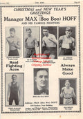 Boxing News Clipping #1545 - Danny Kramer, Eddie Wagner, Ad Stone, Al Jordan, Terry McHugh, Max Boo Boo Hoff, Kid Wolfe, Tommy Milton, Joe Scogni, Abraham Moses, Buck Joseph, Terry Martin, Leo P. Flynn