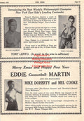 Boxing News Clipping #1553 - Willie Harmon, Tony Palmer, Eddie Cannonball Martin