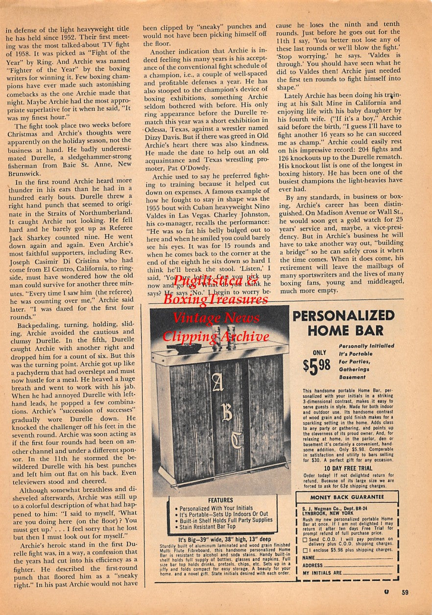 Boxing News Clipping #1558 - Ingemar Johansson