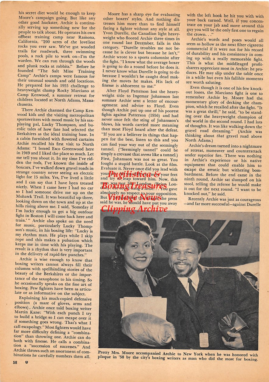 Boxing News Clipping #1559 - Archie Moore