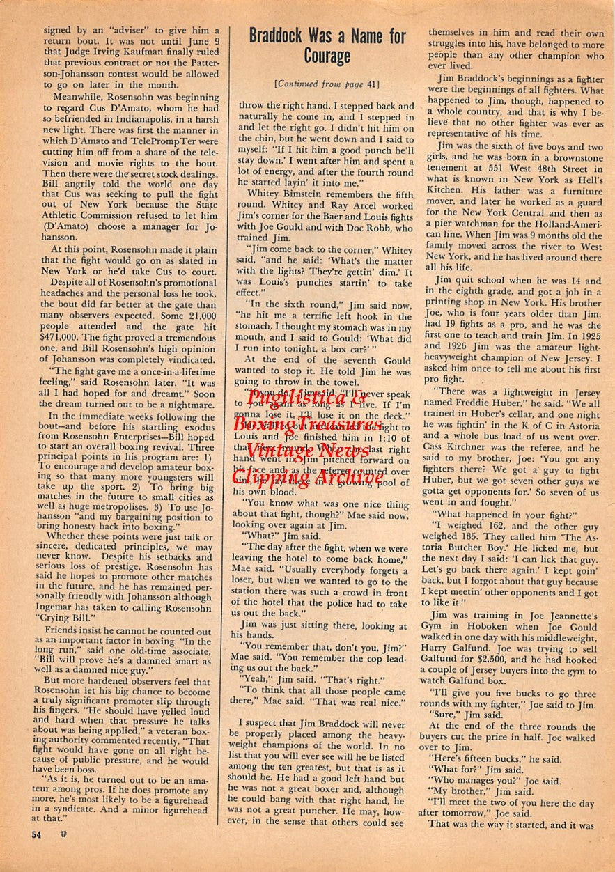 Boxing News Clipping #1560 - Mike & Jack "Twin" Sullivan