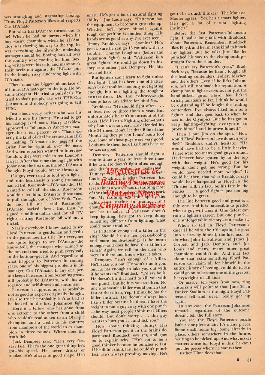Boxing News Clipping #1561 - Bill Rosensohn, Birgit Lundgren