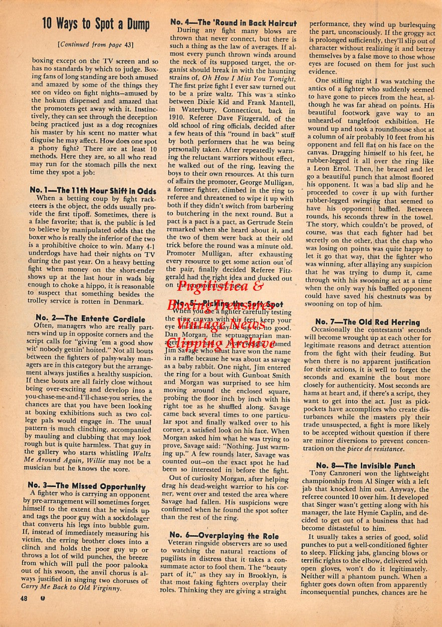 Boxing News Clipping #1563 - Jose Torres