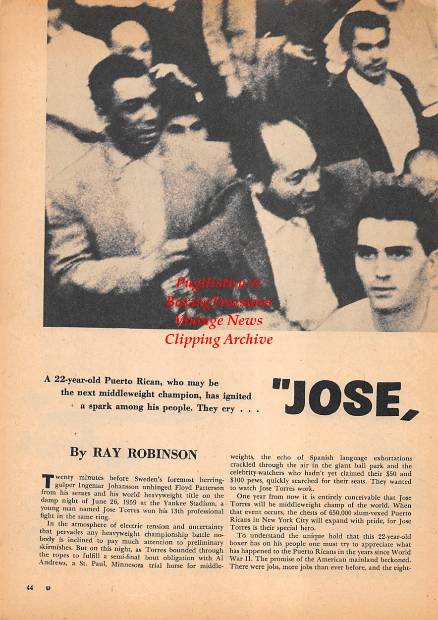Boxing News Clipping #1565 - Jose Torres
