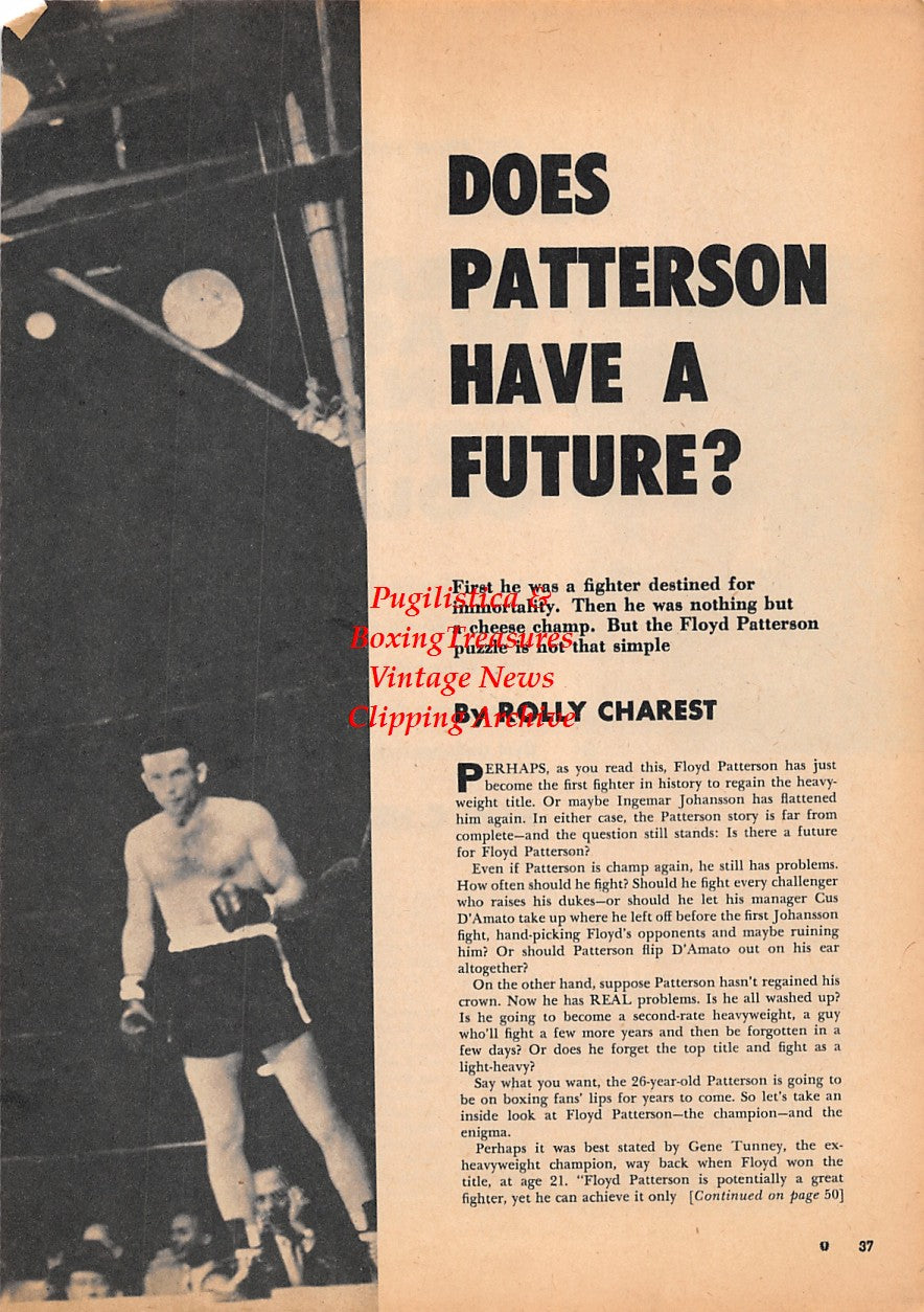 Boxing News Clipping #1568 - Jim Braddock, Ingemar Johansson