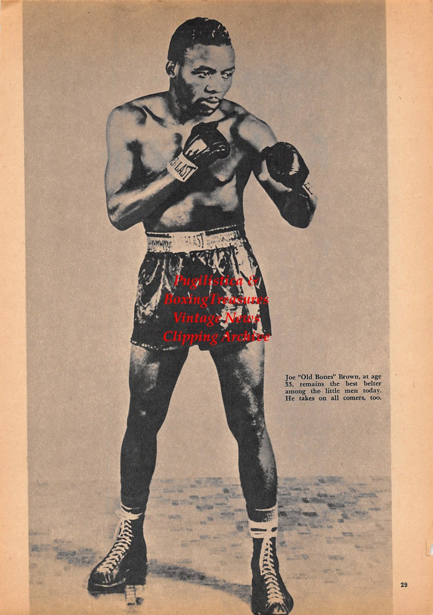 Boxing News Clipping #1572 - "Old Bones" Joe Brown
