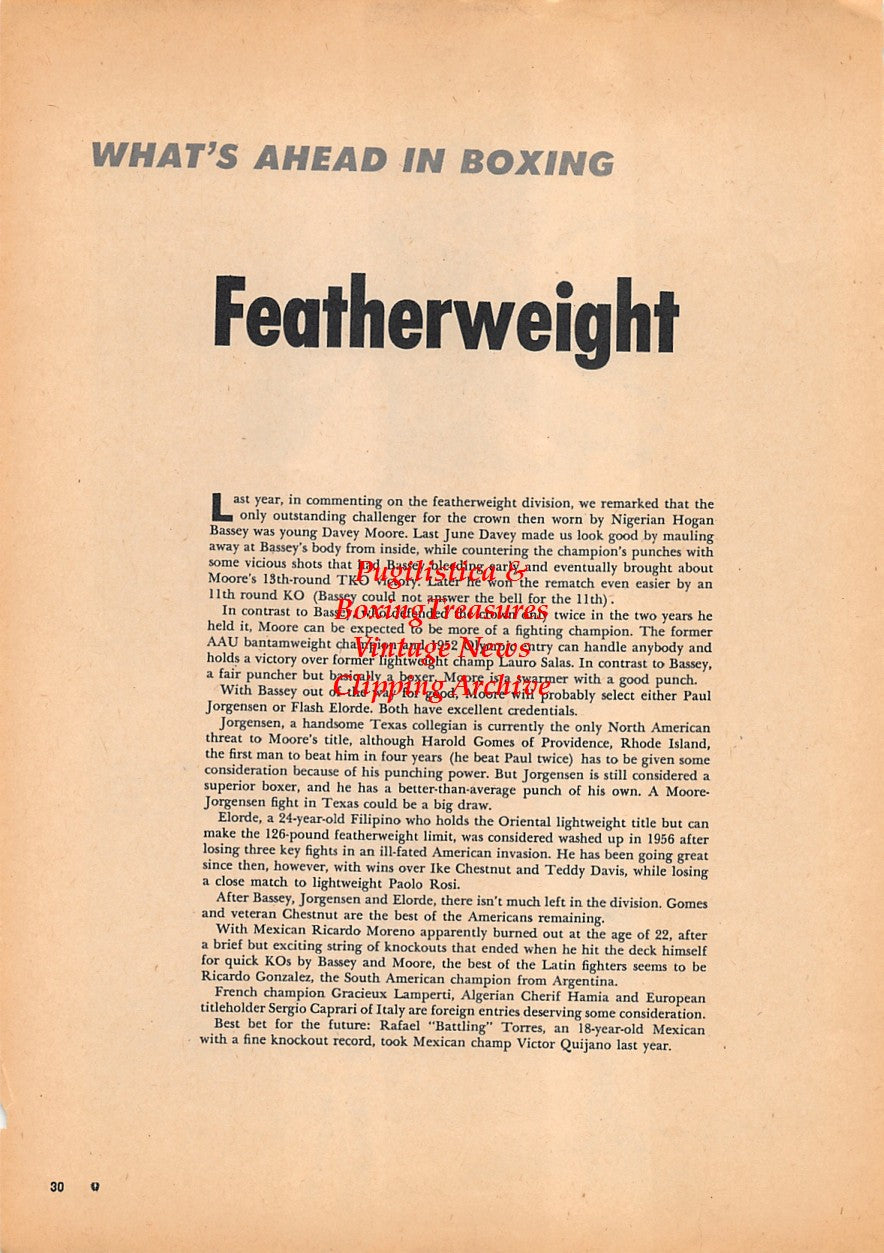 Boxing News Clipping #1572 - "Old Bones" Joe Brown