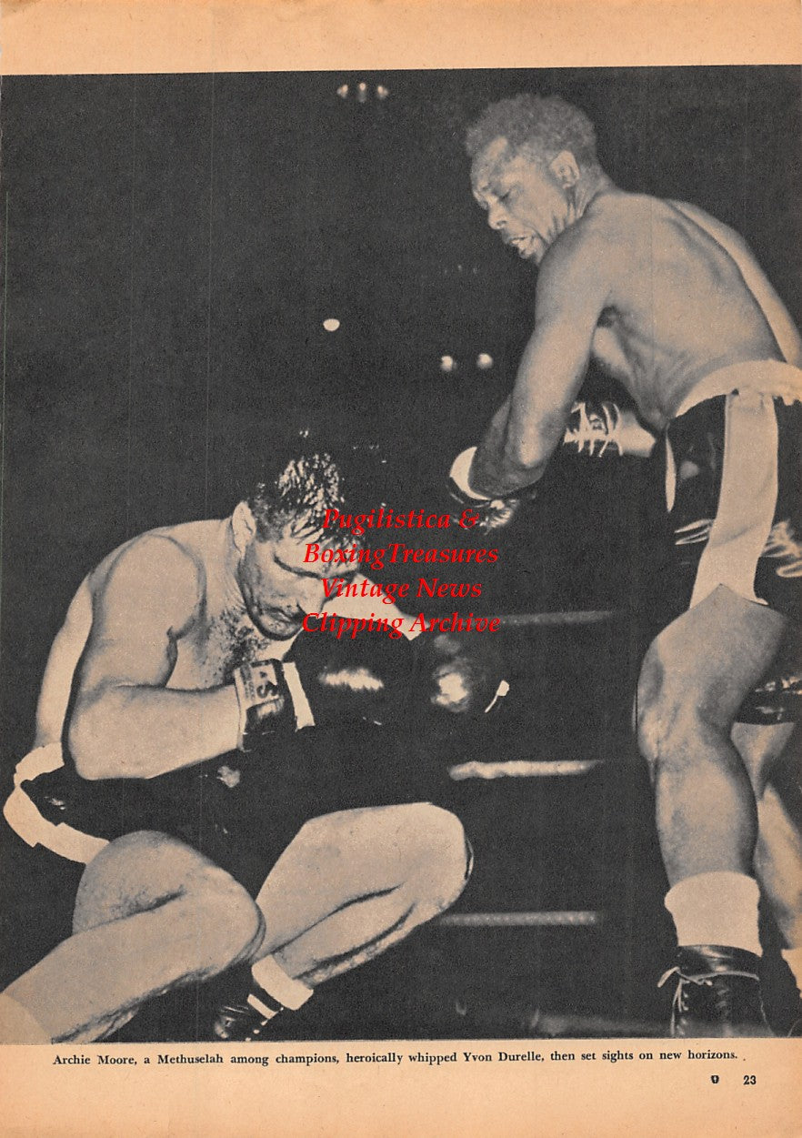 Boxing News Clipping #1575 - Archie Moore vs. Yvon Durelle