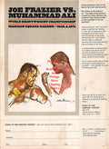 Boxing News Clipping #160 - Muhammad Ali vs. Joe Frazier Poster Ad