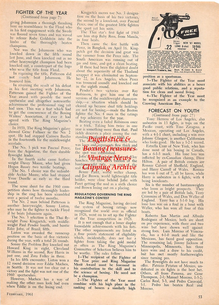 Boxing News Clipping #1601 - Military Boxing: Charles Wilson, USS Hancock