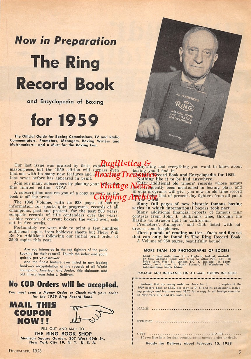 Boxing News Clipping #1608 - Ingemar Johansson, Nat Fleischer