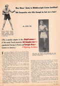 Boxing News Clipping #1613 - Frank Klaus, Georges Carpentier