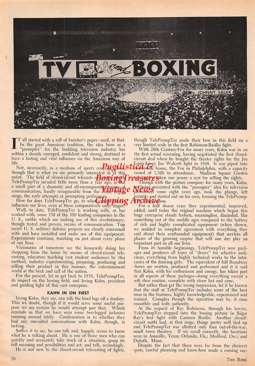 Boxing News Clipping #1618 - Rudy Sawyer, Tony DiBiase, Jackie Hayden, Bill Flamio