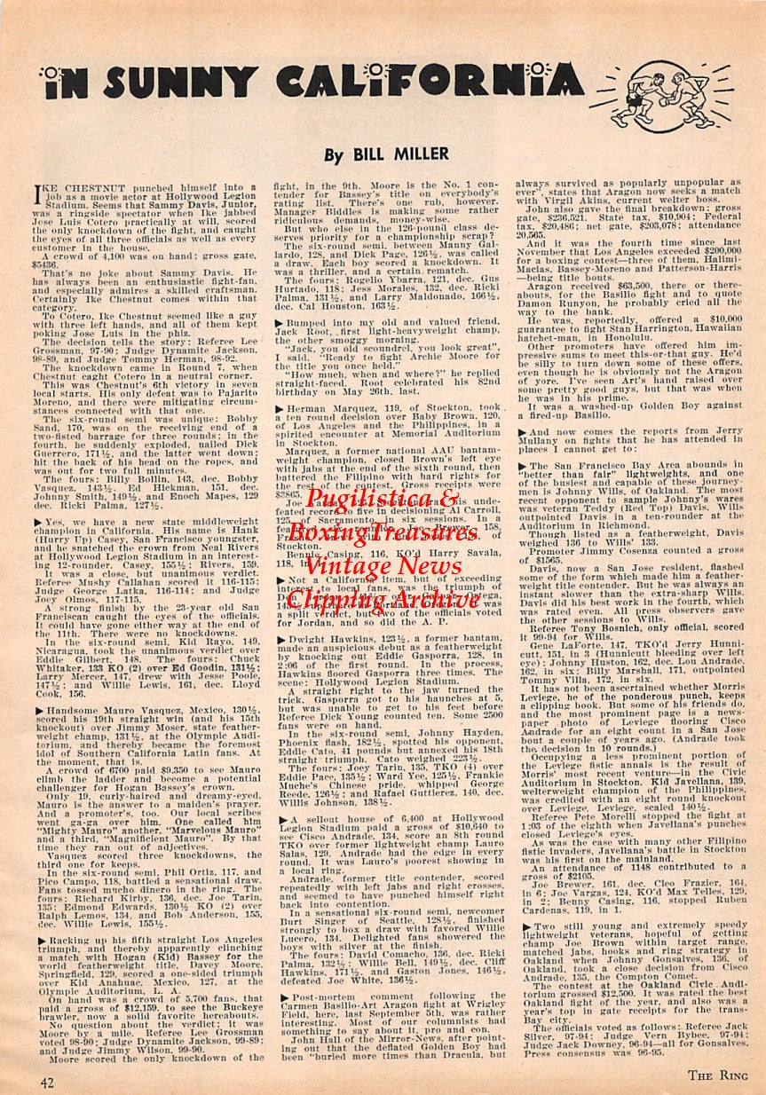 Boxing News Clipping #1623 - Jose Torres vs. Otis Woodard